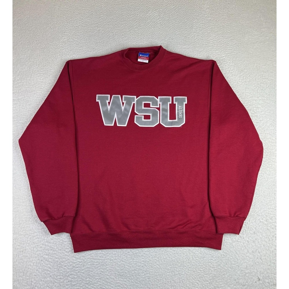 Washington‎ State Cougars Champion Sweatshirt Mens Large Red WSU Alumni NCAA L